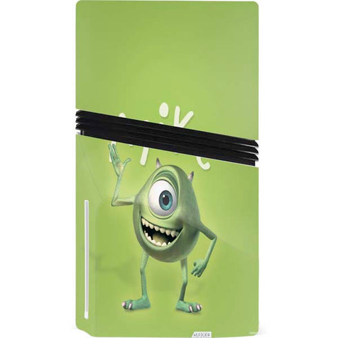 Disney Monsters Inc. Mike Portrait PS5 Pro Disk Console Skin