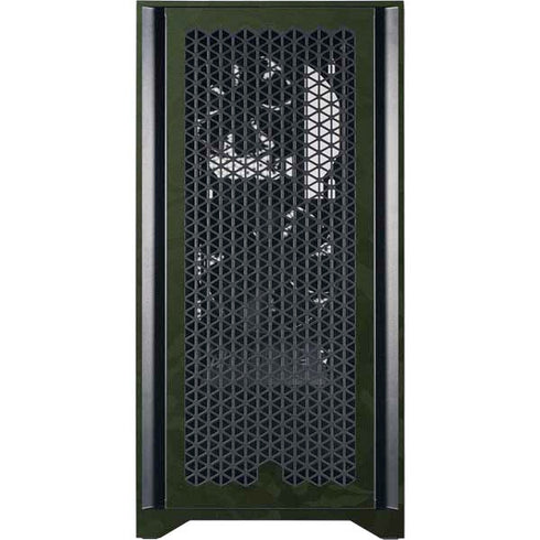 Military Green Shadow Camo Corsair 4000D Tempered Glass Mid-Tower ATX Case Skin
