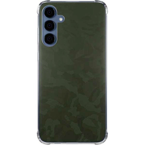 Military Green Shadow Camo Galaxy A35 5G Clear Case