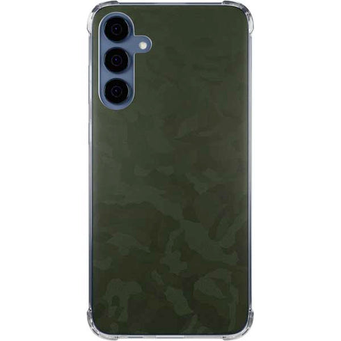 Military Green Shadow Camo Galaxy A55 5G Clear Case