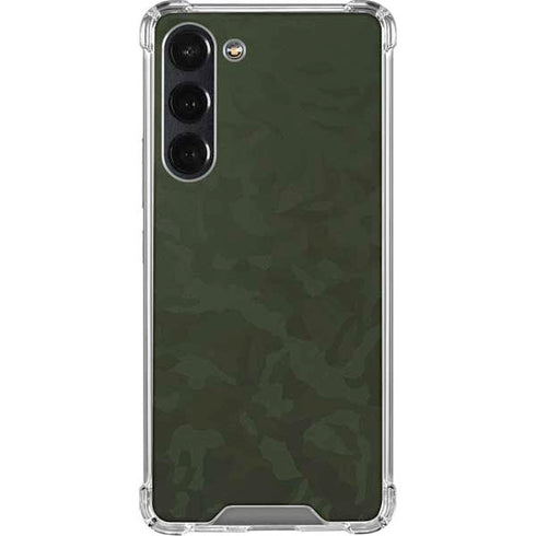 Military Green Shadow Camo Galaxy S24 FE Clear Case