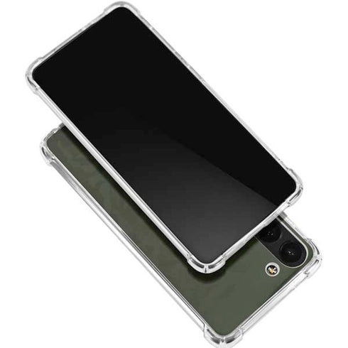 Military Green Shadow Camo Galaxy S24 FE Clear Case