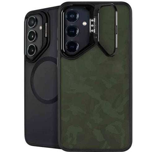 Military Green Shadow Camo Galaxy S25 Kickstand Case