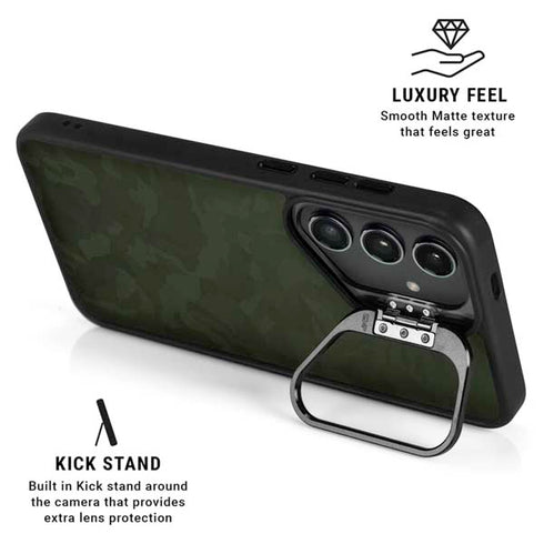 Military Green Shadow Camo Galaxy S25 Ultra Kickstand Case