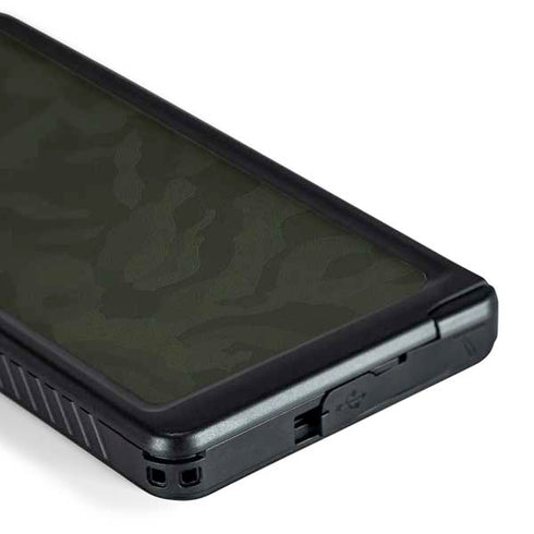 Military Green Shadow Camo Galaxy S24 Ultra Waterproof Case