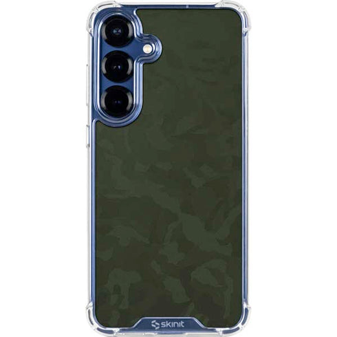 Military Green Shadow Camo Galaxy S25 Plus Clear Case