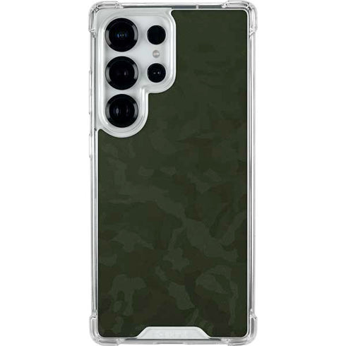 Military Green Shadow Camo Galaxy S25 Ultra Clear Case