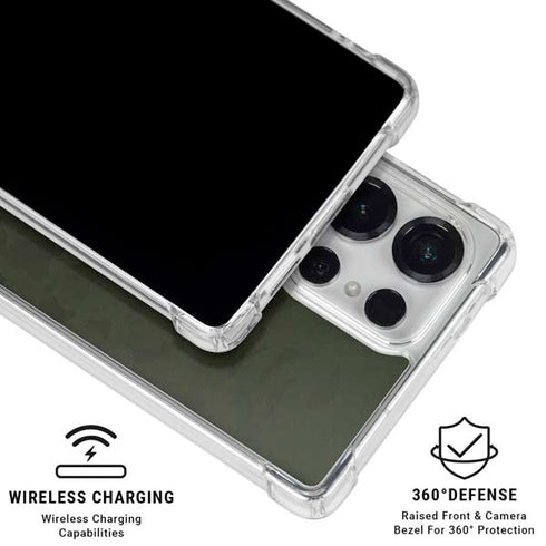 Military Green Shadow Camo Galaxy S25 Ultra Clear Case