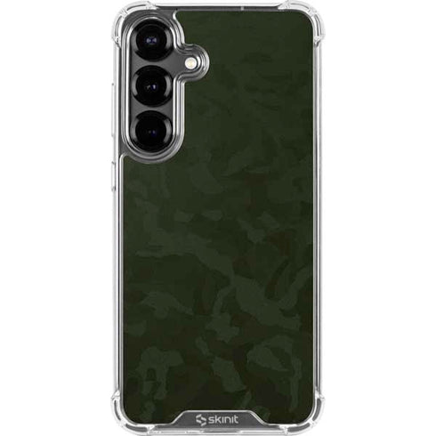 Military Green Shadow Camo Galaxy S26 Clear Case