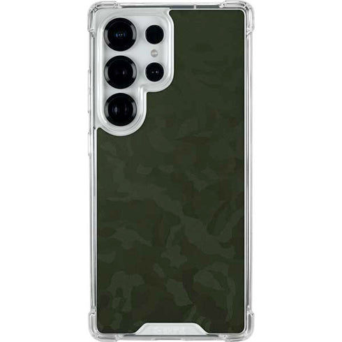 Military Green Shadow Camo Galaxy S26 Ultra Clear Case