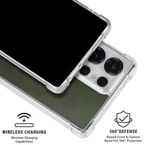 Military Green Shadow Camo Galaxy S26 Ultra Clear Case