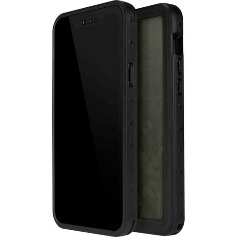 Military Green Shadow Camo iPhone 15 Pro Waterproof Case