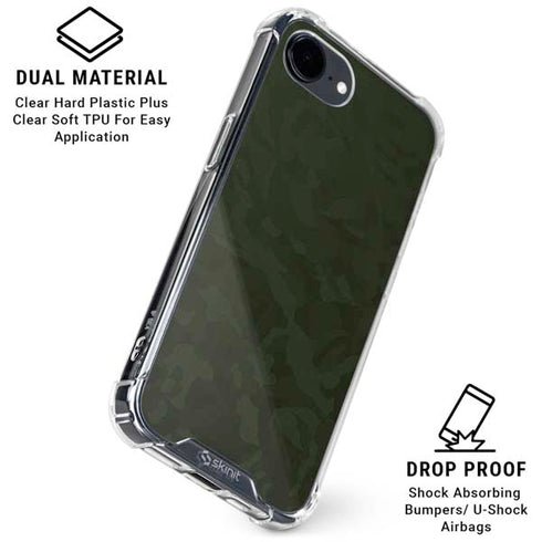 Military Green Shadow Camo iPhone 16e Clear Case