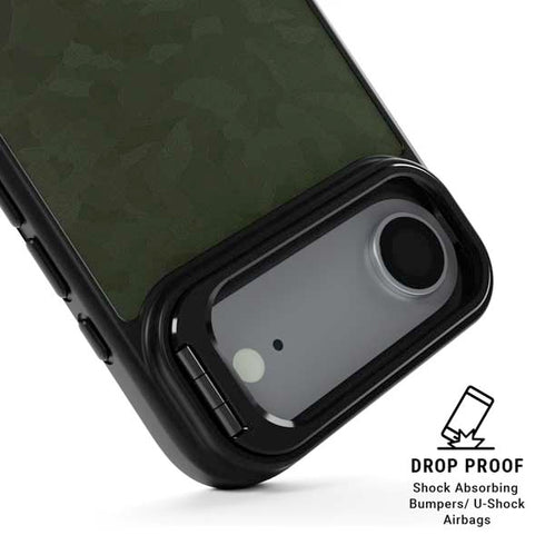Military Green Shadow Camo iPhone 17 Air Kickstand Case