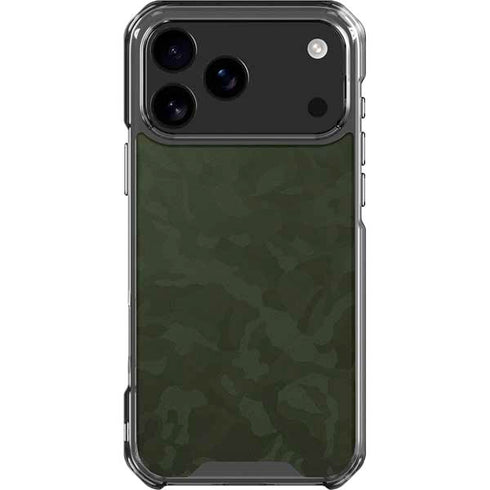 Military Green Shadow Camo iPhone 18 Pro Max Clear Case