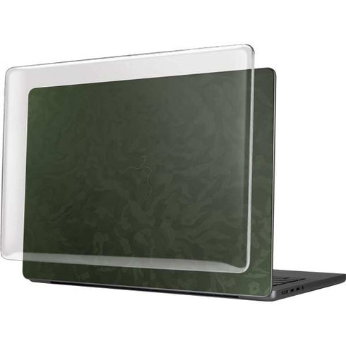 Military Green Shadow Camo MacBook Pro 14in (2021-24) Case plus Skin