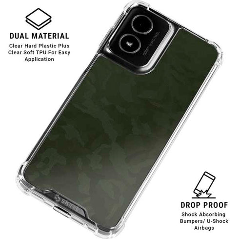 Military Green Shadow Camo Moto G Power 5G (2024) Clear Case