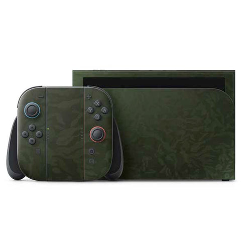Military Green Shadow Camo Nintendo Skins