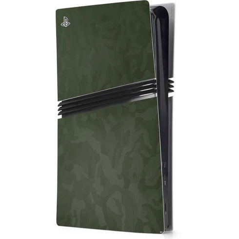 Military Green Shadow Camo PS5 Pro Console Skin