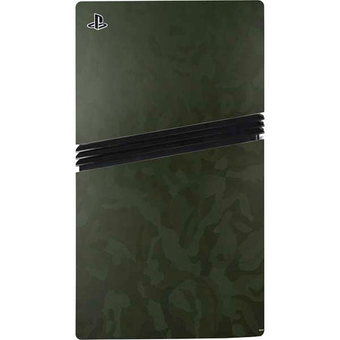 Military Green Shadow Camo PS5 Pro Console Skin
