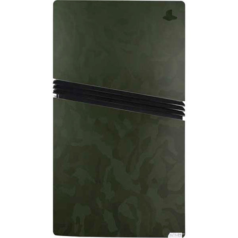 Military Green Shadow Camo PS5 Pro Console Skin