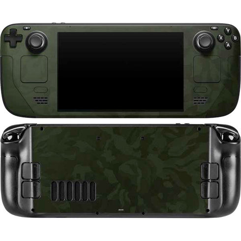 Military Green Shadow Camo Steam Deck Handheld Gaming Computer OLED Skin