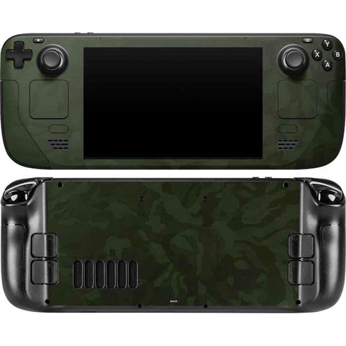 Military Green Shadow Camo Steam Deck Handheld Gaming Computer Skin