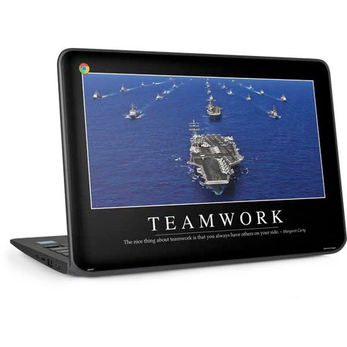 Military Inspirational Poster HP Chromebook Skin