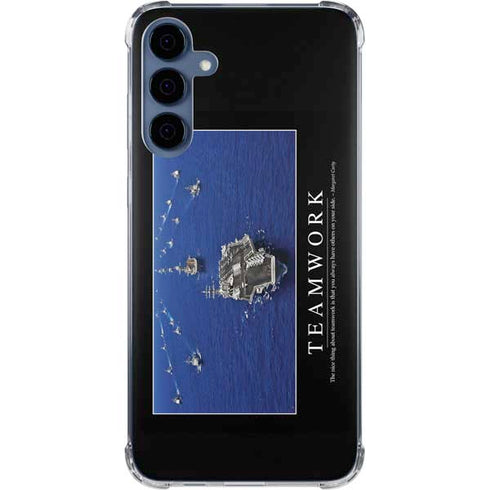 Military Inspirational Poster Galaxy A35 5G Clear Case