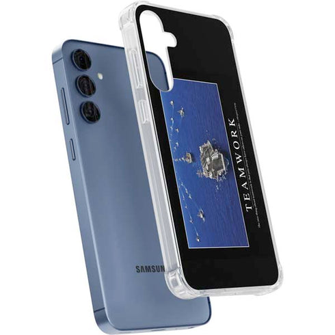 Military Inspirational Poster Galaxy A35 5G Clear Case