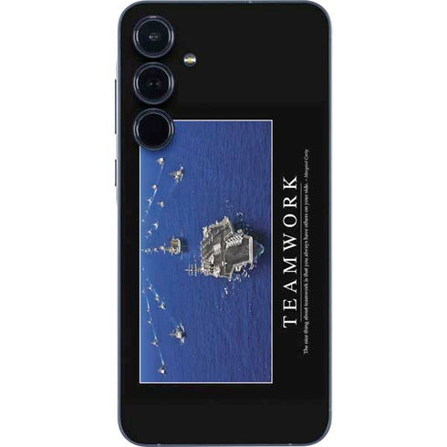 Military Inspirational Poster Galaxy A35 5G Skin