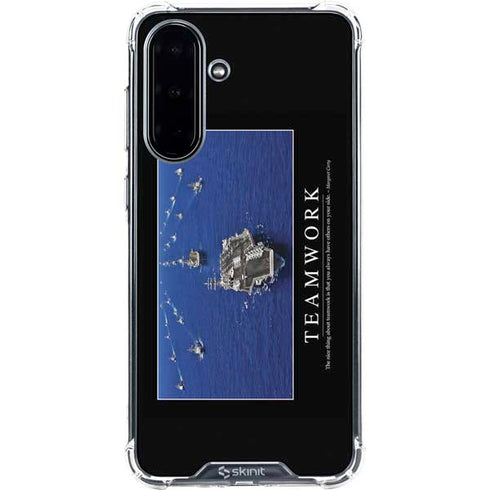 Military Inspirational Poster Galaxy A36 5G Clear Case