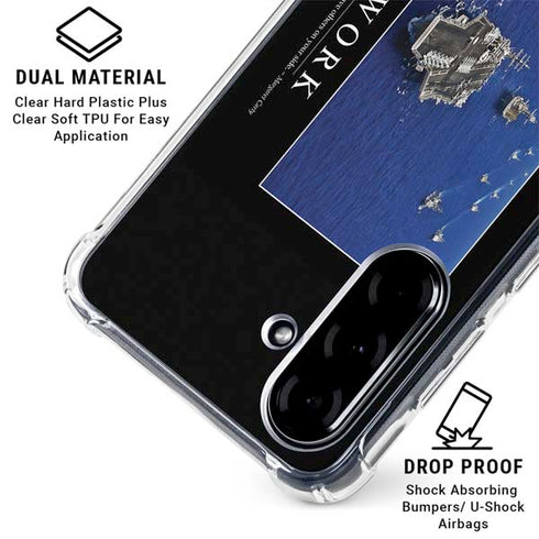 Military Inspirational Poster Galaxy A36 5G Clear Case