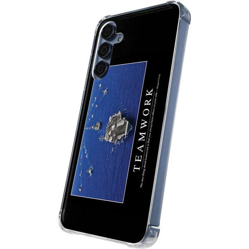 Military Inspirational Poster Galaxy A55 5G Clear Case