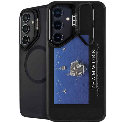 Military Inspirational Poster Galaxy S25 Kickstand Case