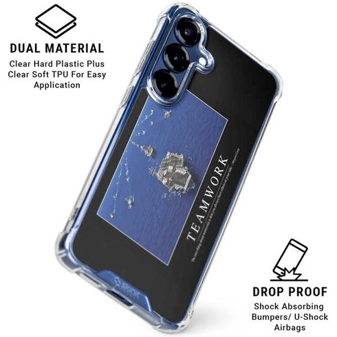 Military Inspirational Poster Galaxy S25 Plus Clear Case
