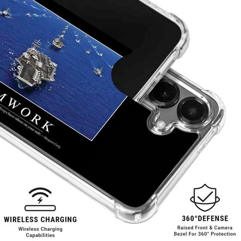 Military Inspirational Poster Galaxy S26 Plus Clear Case
