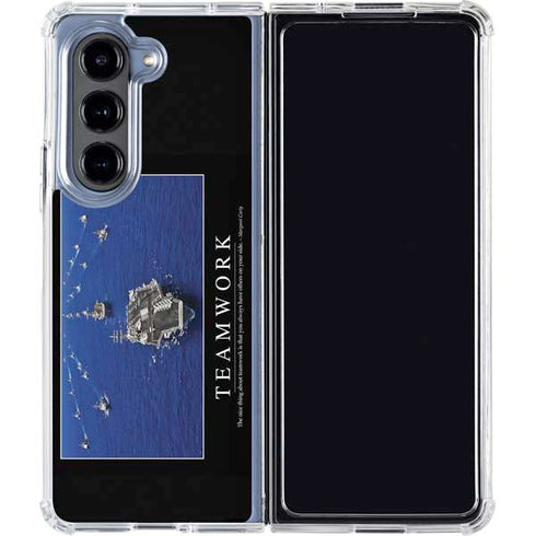 Military Inspirational Poster Galaxy Z Fold5 5G Clear Case