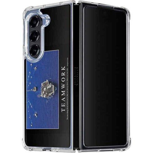 Military Inspirational Poster Galaxy Z Fold5 5G Clear Case