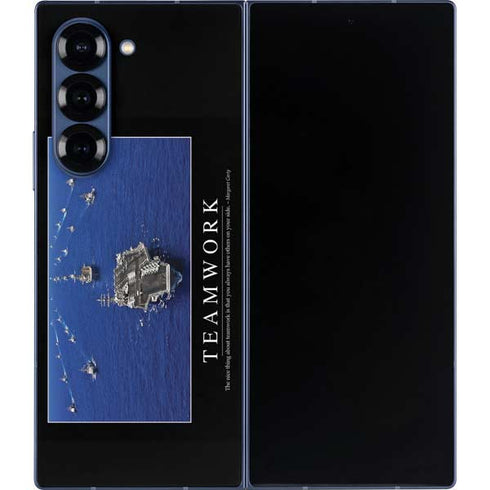 Military Inspirational Poster Galaxy Z Fold6 Skin