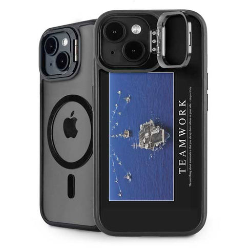 Military Inspirational Poster iPhone 14 Plus Kickstand Case