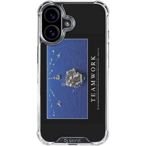 Military Inspirational Poster iPhone 16 Plus Clear Case