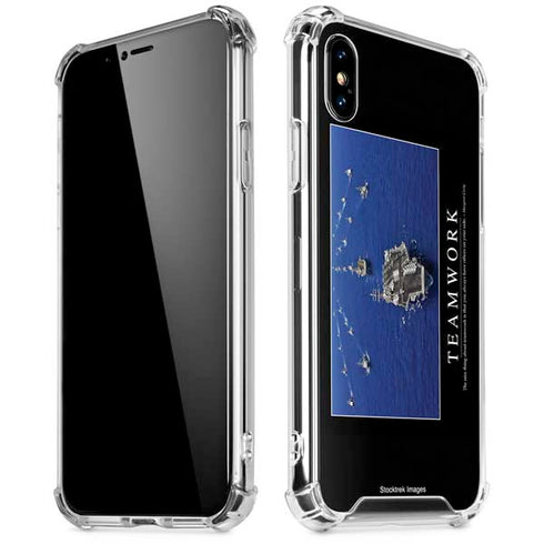 Military Inspirational Poster iPhone X/XS Clear Case