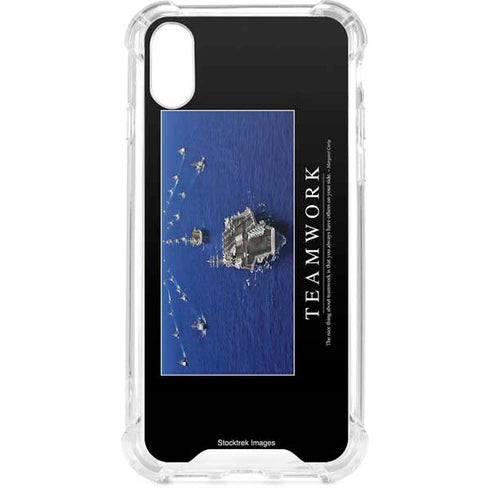 Military Inspirational Poster iPhone XS Clear Case