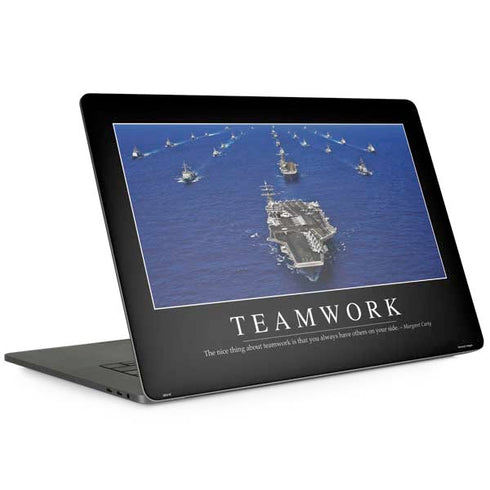 Military Inspirational Poster MacBook Skins