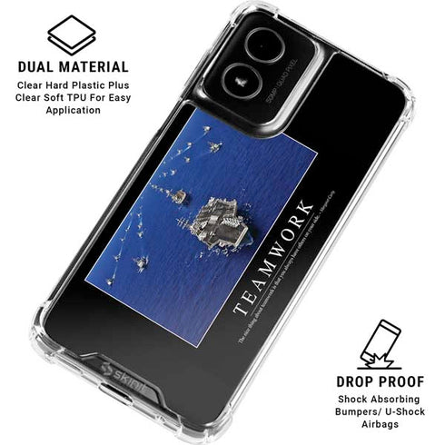 Military Inspirational Poster Moto G Power 5G (2024) Clear Case