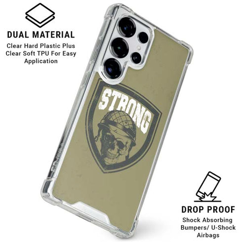 Military Strong Galaxy S25 Ultra Clear Case