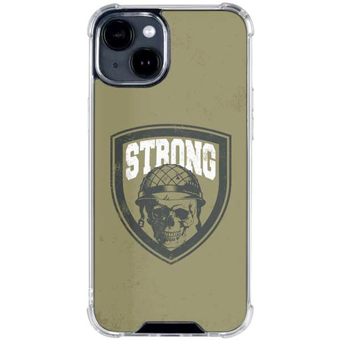 Military Strong iPhone 15 Clear Case
