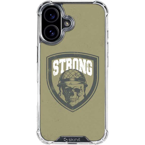 Military Strong iPhone 16 Clear Case