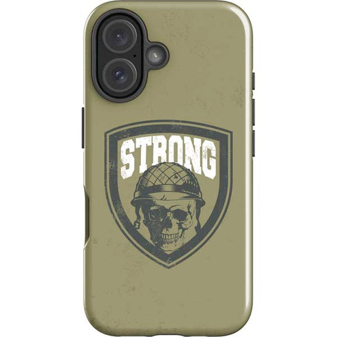 Military Strong iPhone 16 Plus Impact Case